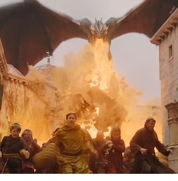 Template meme Dragon burns kings landing