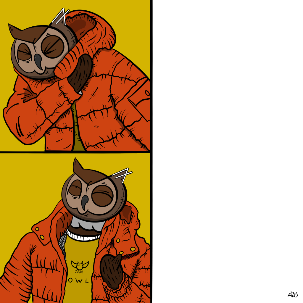 Template meme Drake Hotline Bling meme (AOWL)