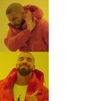 Template meme Drake No/Yes