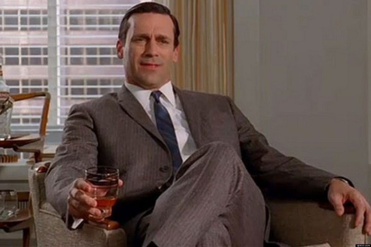 Plantilla de meme Drinking Don Draper