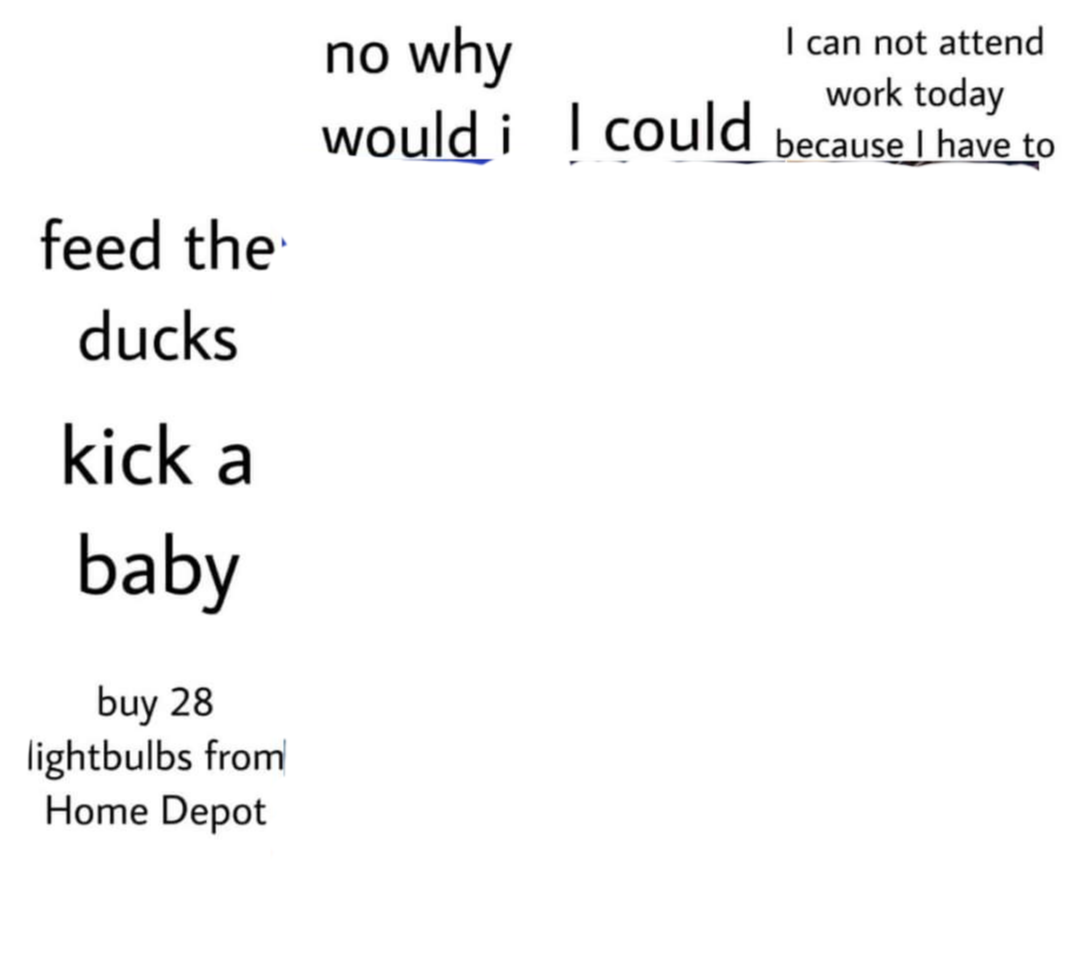 Template meme Ducks, baby, or lightbulbs