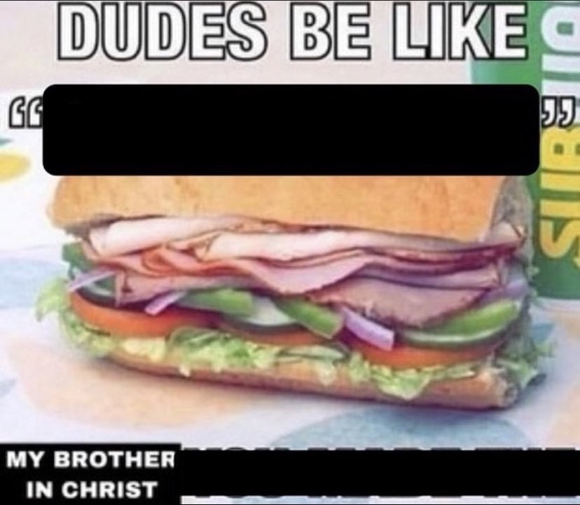 Plantilla de meme Dudes Be Like X My Brother in Christ Y