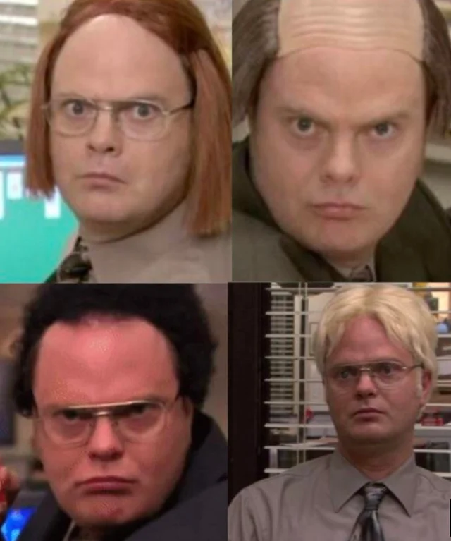 Plantilla de meme Dwight Disguises