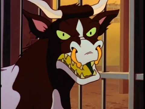 Plantilla de meme Earthworm Jim Evil Cow