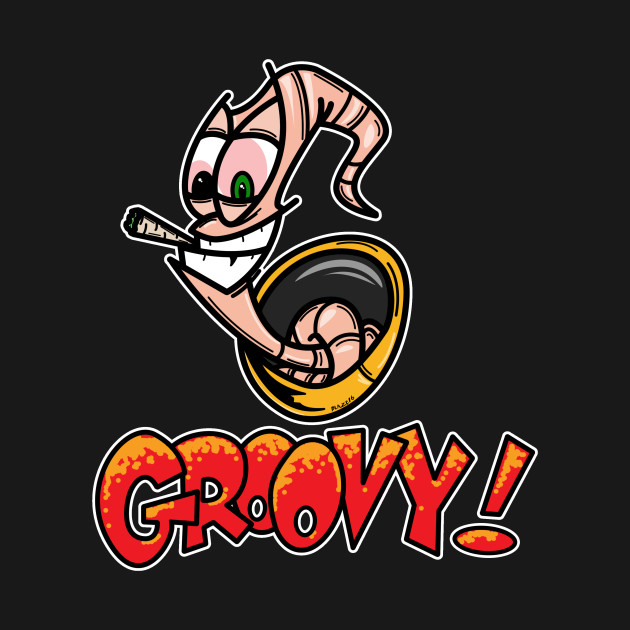 Plantilla de meme Earthworm Jim Groovy!