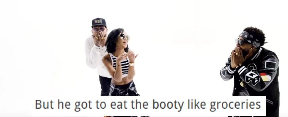 Plantilla de meme Eating Booty Like Groceries