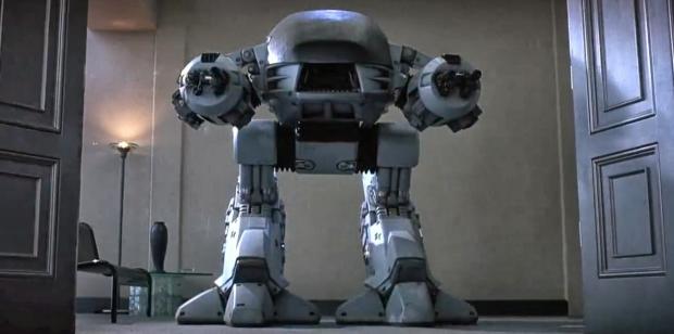 Plantilla de meme ed209 from robocop