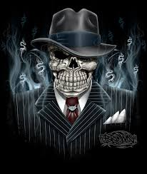 Plantilla de meme Edgy Gangster Skeleton