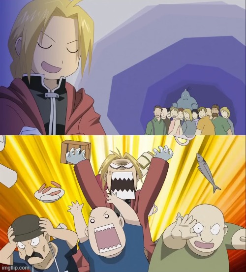Plantilla de meme Edward Elric height meme