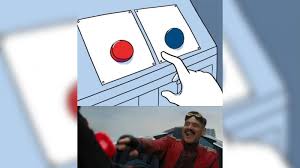 Plantilla de meme Eggman pressing the button