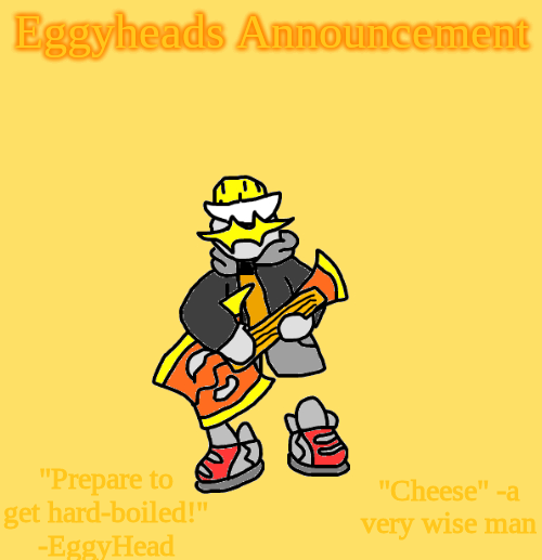 Eggys Announcement 3.0 meme template