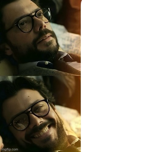 Plantilla de meme El Profesor Smiling