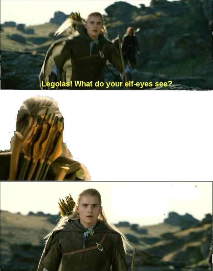 Plantilla de meme Elf Eyes