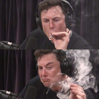 Template meme Elon Musk, high as space