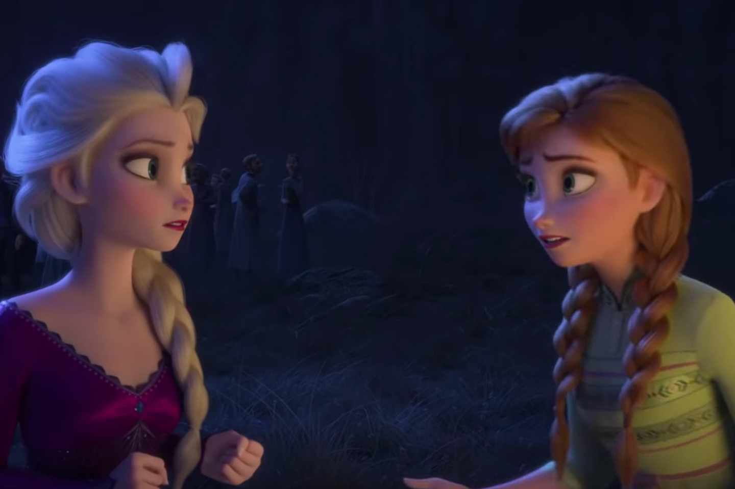 Plantilla de meme Elsa and Anna from Frozen