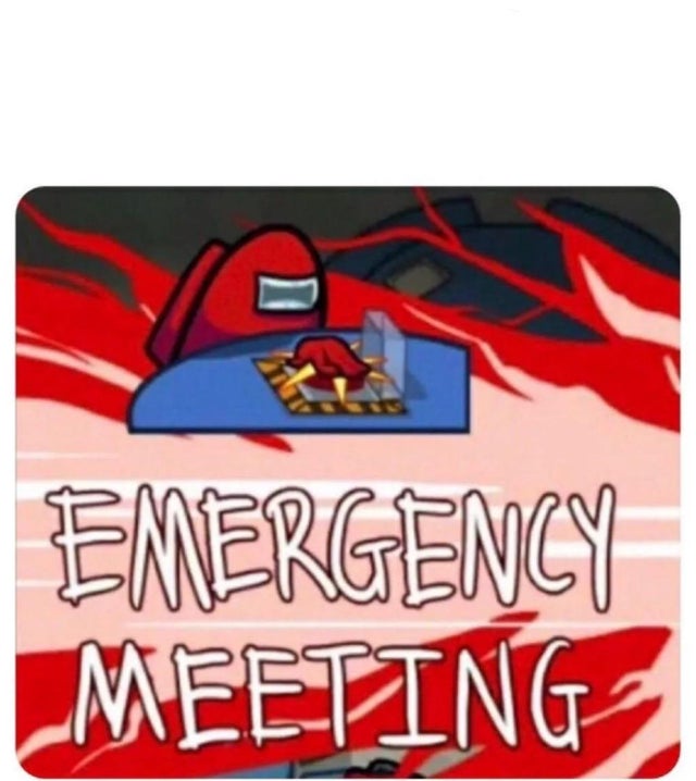 Template meme Emergency Meeting Among Us