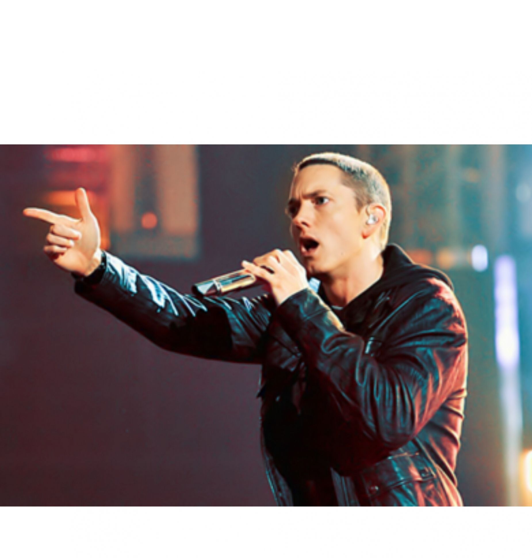 Plantilla de meme Eminem Rap