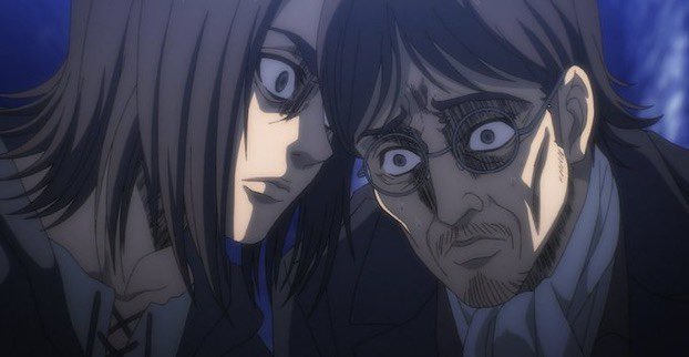 Plantilla de meme Eren and Grisha