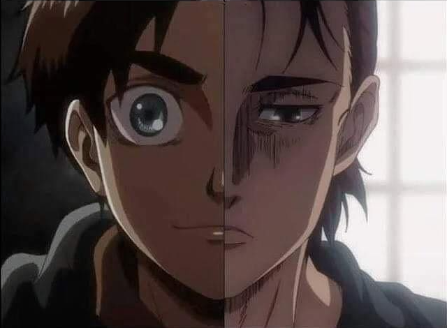 Plantilla de meme eren then/now