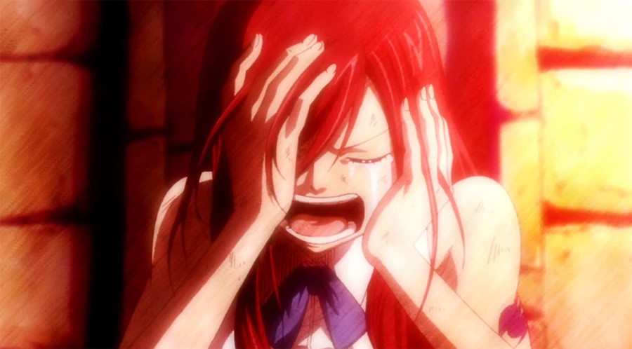 Plantilla de meme erza screaming