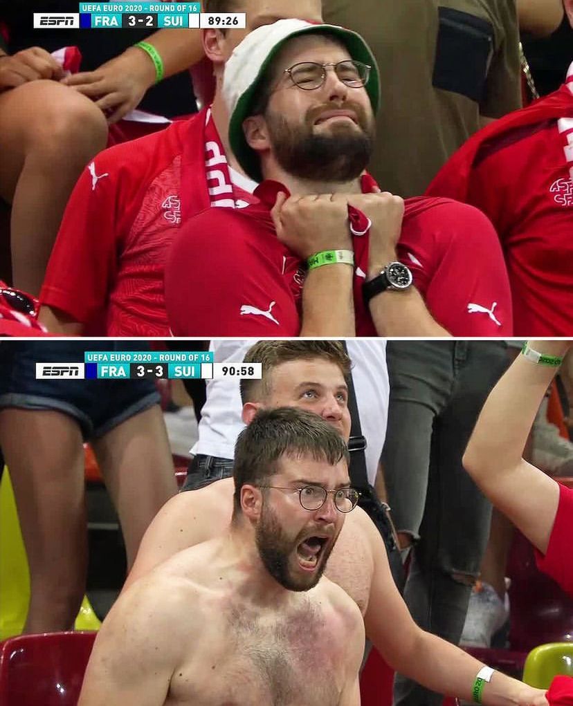 Template meme Euro 2020 Swiss Fan