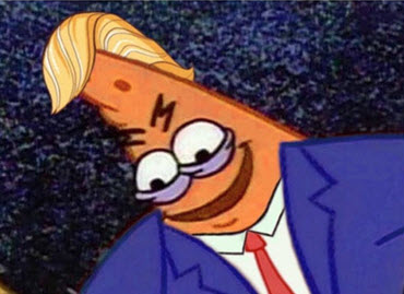 Plantilla de meme Evil Patrick Donald Trump