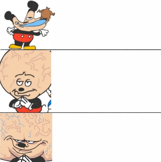 Plantilla de meme Expanding Brain Mokey