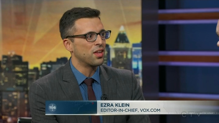Template meme Ezra Klein Daily Show