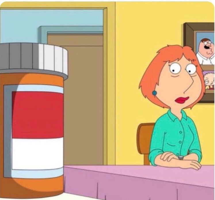 Plantilla de meme family guy louis pills