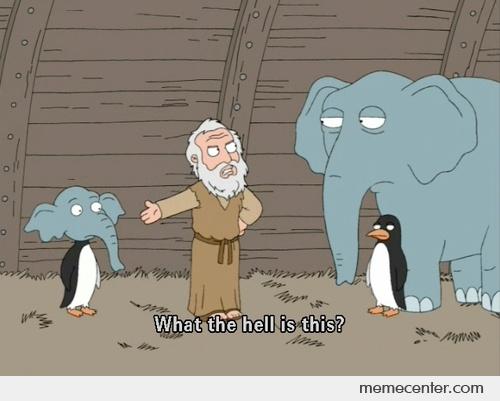 Plantilla de meme Family guy Noah's ark
