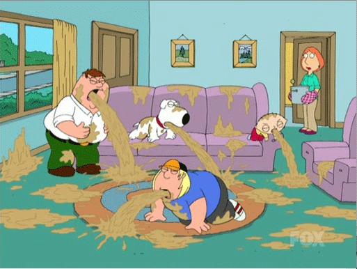 Template meme Family Guy Puke