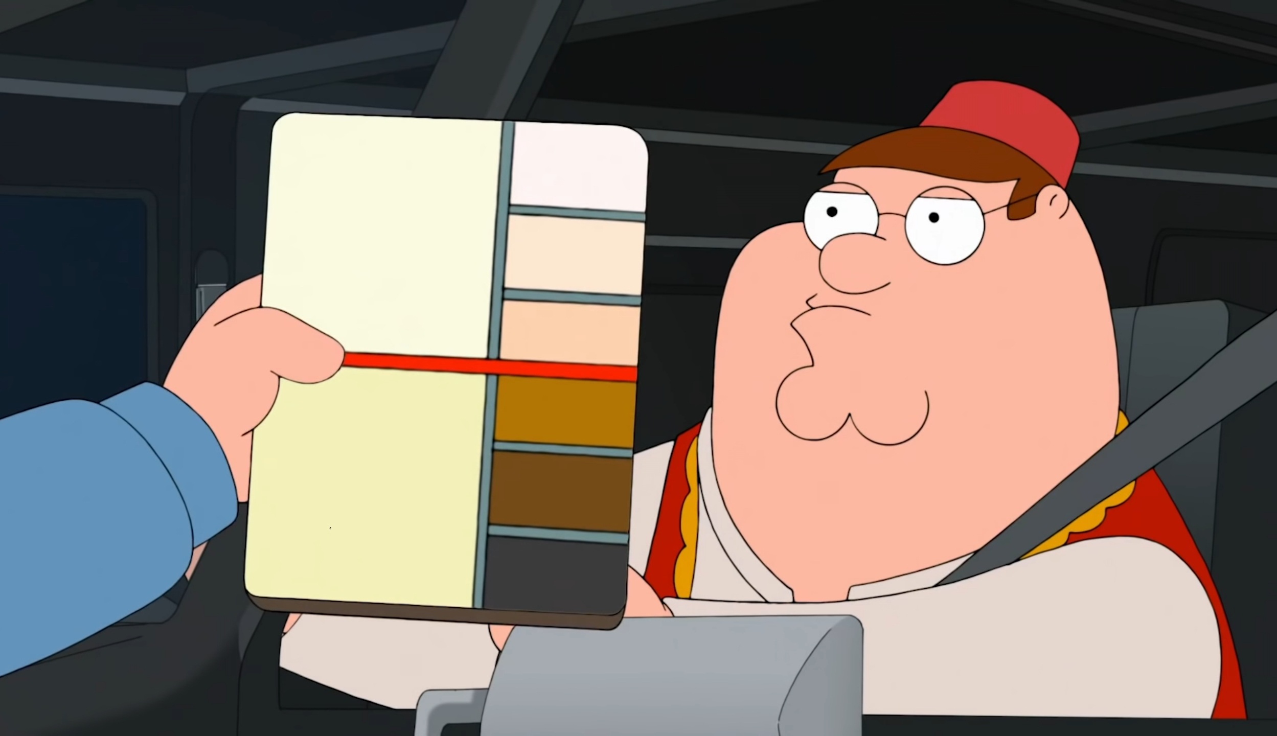 Template meme family guy race card