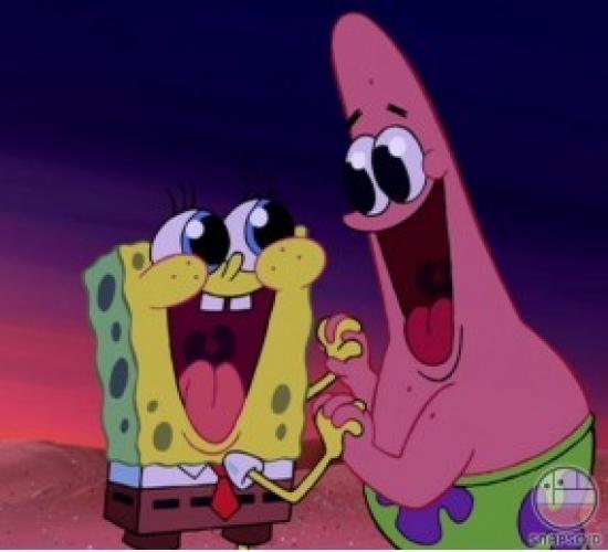 Plantilla de meme Fangirling SpongeBob