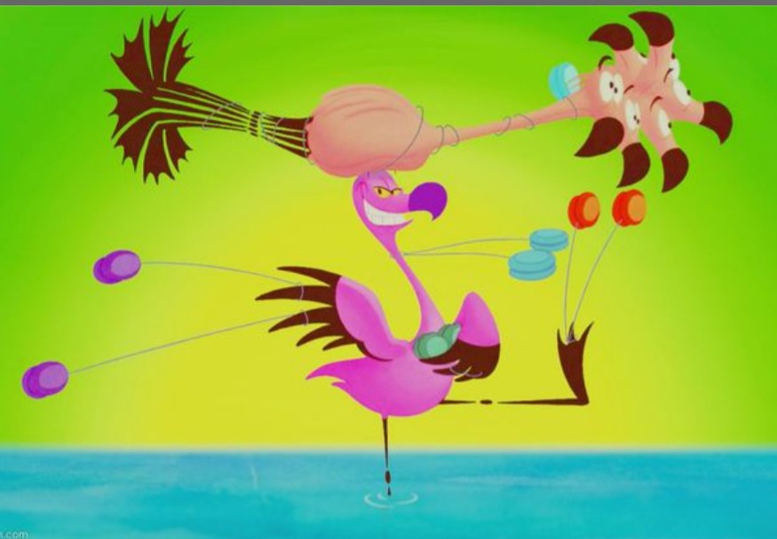 Plantilla de meme Fantasia flamingo