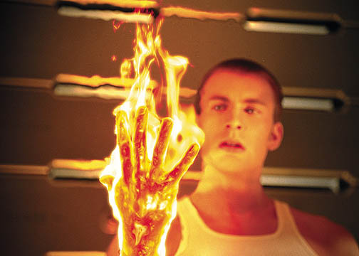 Template meme Fantastic Four Burning Hand