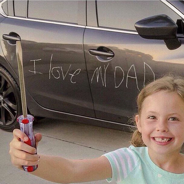 Template meme Father's Day Love