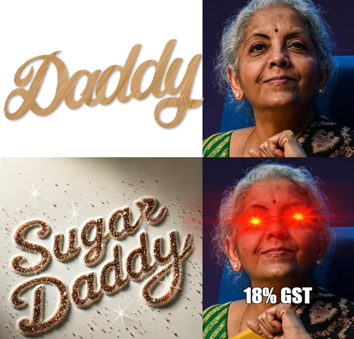 Template meme finance minister nirmala sitharaman gst meme sugar funny meme