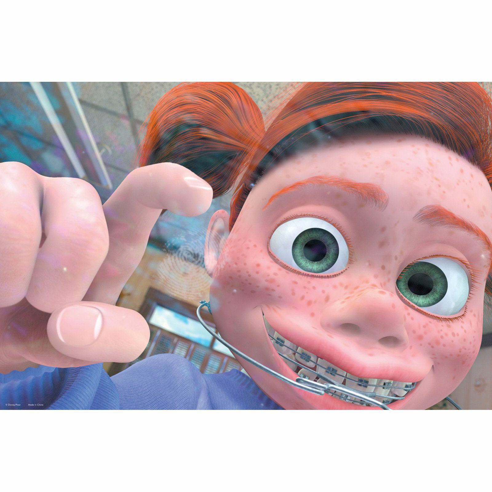 Template meme Finding nemo girl Darla tapping tank