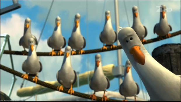 Plantilla de meme Finding Nemo "Mine" Seagulls
