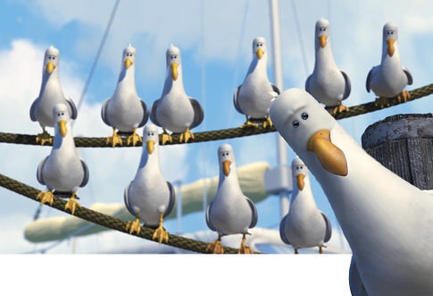Plantilla de meme Finding Nemo Seagulls