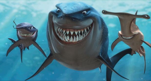 Plantilla de meme Finding Nemo Sharks