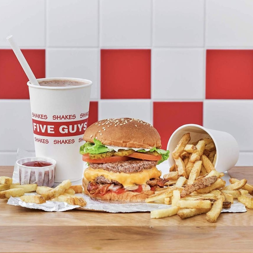 Plantilla de meme Five Guys