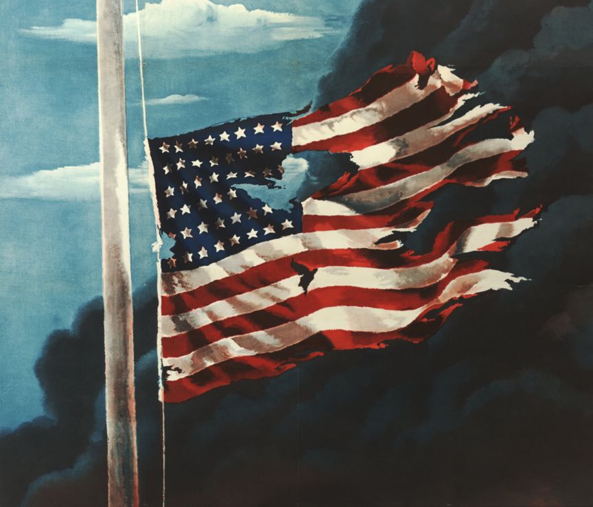 Flag at Pearl Harbor meme template