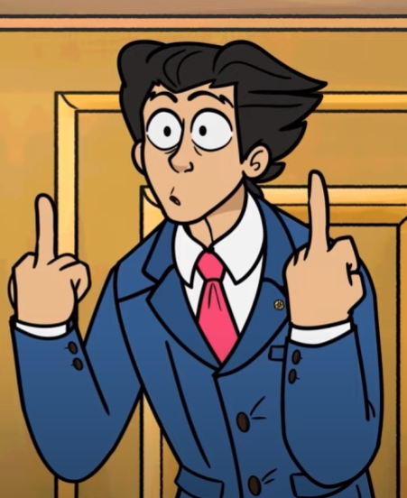 Template meme flip the bird phoenix wright