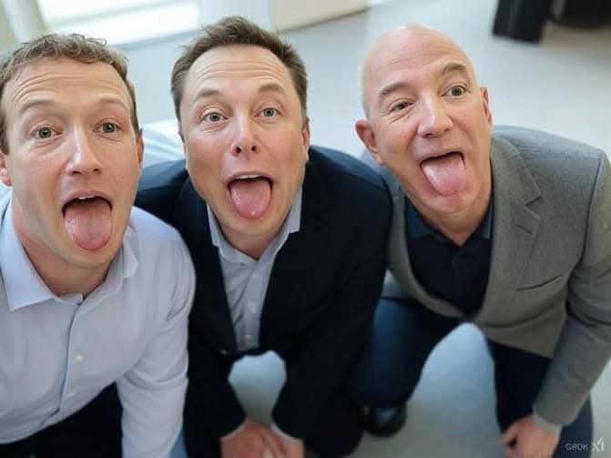 Template meme FMK? Mark Zuckerberg, Elon Musk, Jeff Bezos