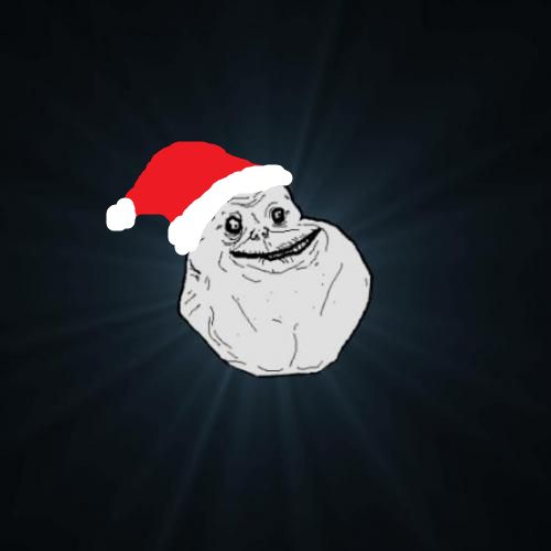 Plantilla de meme Forever Alone Christmas