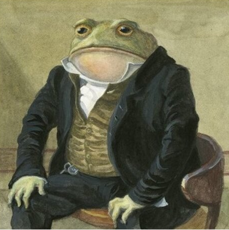 Plantilla de meme Formal frog