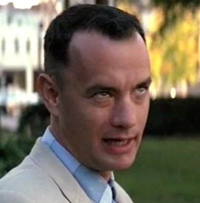 Plantilla de meme Forrest Gump again