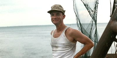 Plantilla de meme Forrest Gump Waving