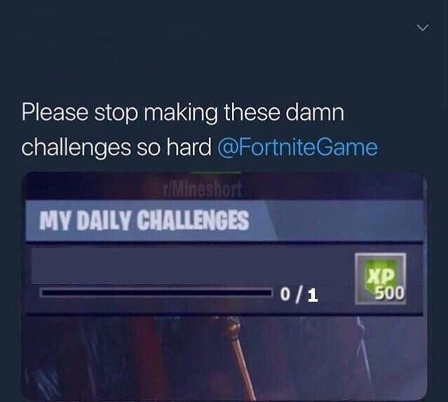 Plantilla de meme Fortnite Challenge